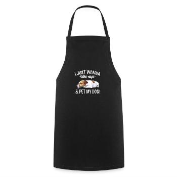 Jack Russell - Cooking Apron - black - Front - AI Model Male 185 dark (185cm)
