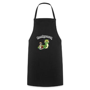 Rat de bibliothèque - Tablier de cuisine - noir - Devant - AI Model Male 185 dark (185cm)