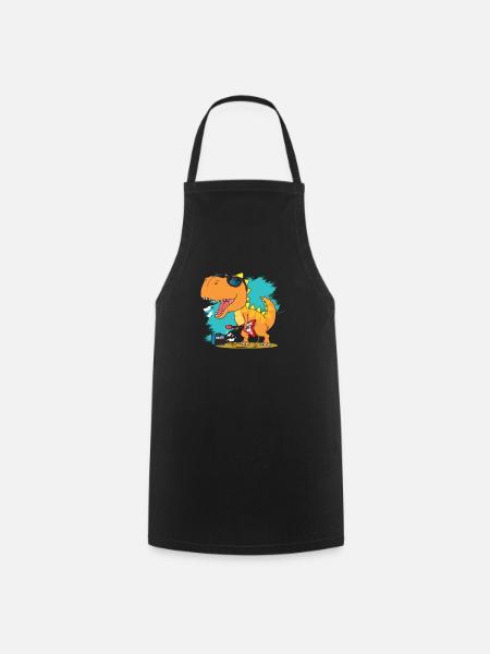 dinosaure - Tablier de cuisine - noir