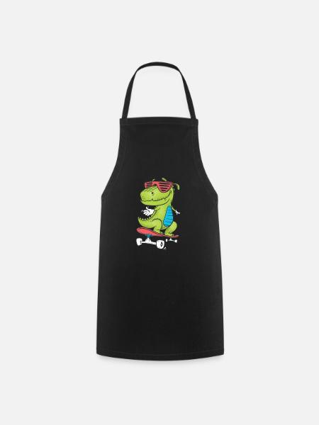 dinosaure - Tablier de cuisine - noir