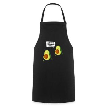 I Said You're The Good Kind Of Fat Guacamole Fun G - Cooking Apron - black - Front - AI Model Male 185 dark (185cm)