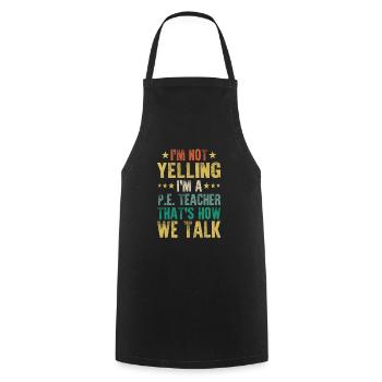 Je ne crie pas que c'est ainsi que nous parlons Humo du professeur d'EP - Tablier de cuisine - noir - Devant - AI Model Male 185 dark (185cm)