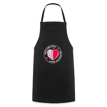 Juste une fille qui aime la psychologie - Tablier de cuisine - noir - Devant - AI Model Male 185 dark (185cm)