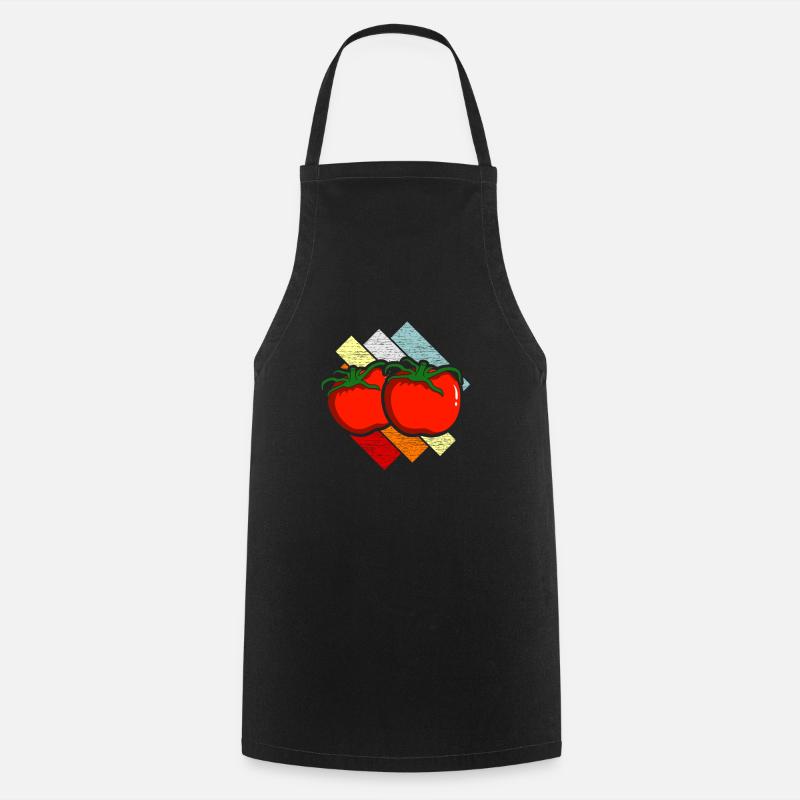 Tomate - Kochschürze - Schwarz