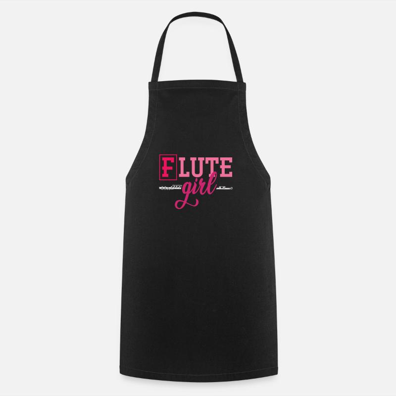 Joueur de flûte - Tablier de cuisine - noir