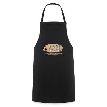 Architecture School Mice Mouse Funny Architect - Cooking Apron - black - Front - AI Model Male 185 dark (185cm)