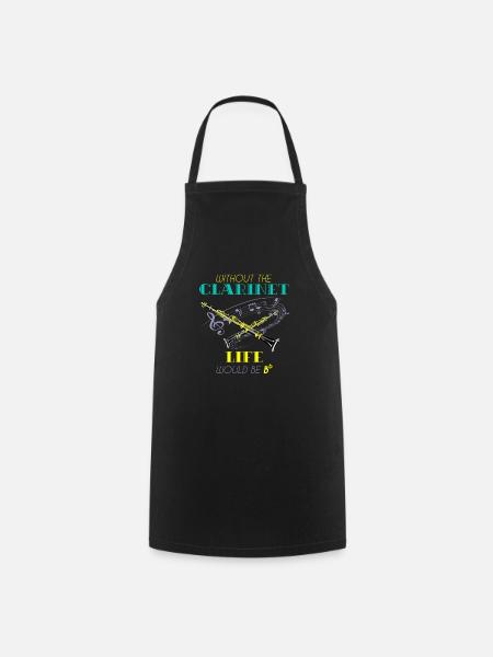 Clarinet musical instrument - Cooking Apron - black