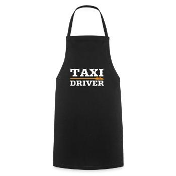 Chauffeur de taxi - cadeau pour chauffeur de taxi - Tablier de cuisine - noir - Devant - AI Model Male 185 dark (185cm)