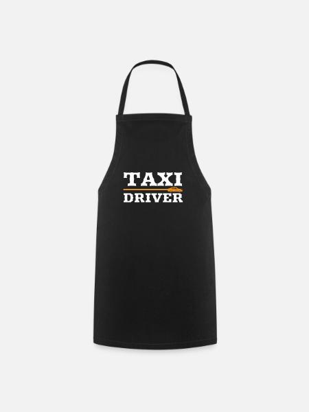 Taxi driver - gift for taxi driver - Cooking Apron - black