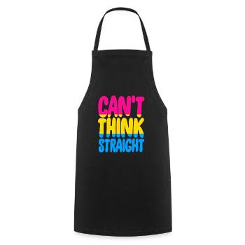 Pansexual Pride Community kann nicht direkt an Rig denken - Kochschürze - Schwarz - Vorne - AI Model Male 185 dark (185cm)