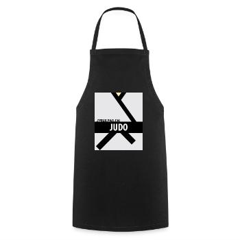 Je peux pas j'ai judo - Tablier de cuisine - noir - Devant - AI Model Male 185 dark (185cm)