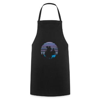 Écureuils de nuit - Tablier de cuisine - noir - Devant - AI Model Male 185 dark (185cm)