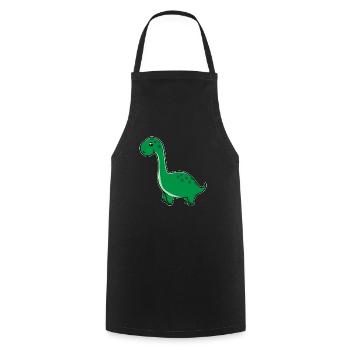 Petit dinosaure mignon pour les amoureux des animaux - Tablier de cuisine - noir - Devant - AI Model Male 185 dark (185cm)