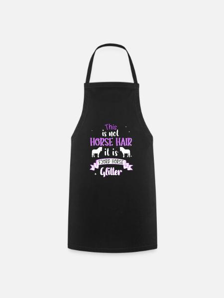 Cheval Fjord Glitter Norwegian Gift Rider - Tablier de cuisine - noir