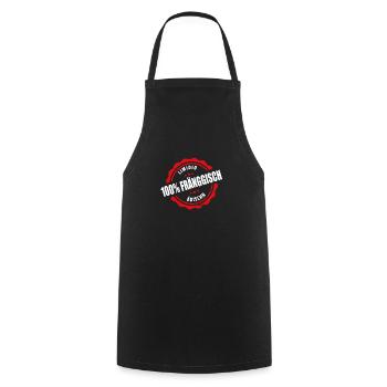 Limidid Ädischn Franke Dialekt Fränkischer Spruch - Kochschürze - Schwarz - Vorne - AI Model Male 185 dark (185cm)