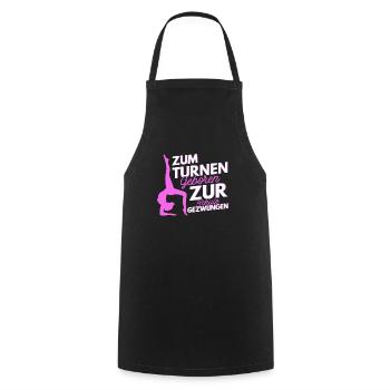 Turnen Turnerin Schülerin Gymnastik Geschenk - Kochschürze - Schwarz - Vorne - AI Model Male 185 dark (185cm)