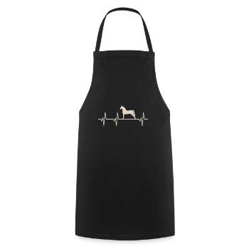 Morgan horse heartbeat for equine enthusiasts - Cooking Apron - black - Front - AI Model Male 185 dark (185cm)