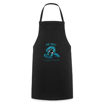 The orca is my spirit animal - Tablier de cuisine - noir - Devant - AI Model Male 185 dark (185cm)