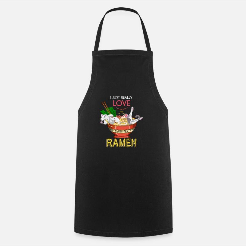 Ramen Asiate Japaner Geschenkidee - Kochschürze - Schwarz