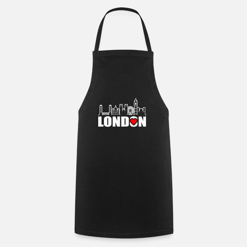 Londres - Tablier de cuisine - noir