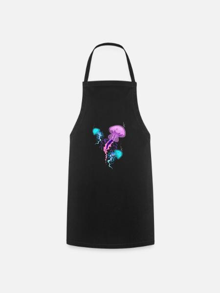 méduse - Tablier de cuisine - noir