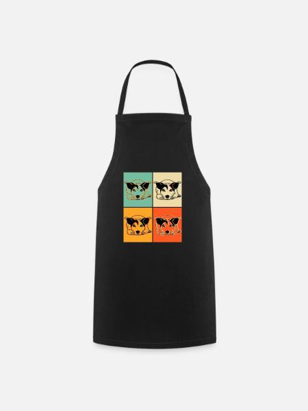 Jack Russell Terrier Pop Art - Tablier de cuisine - noir