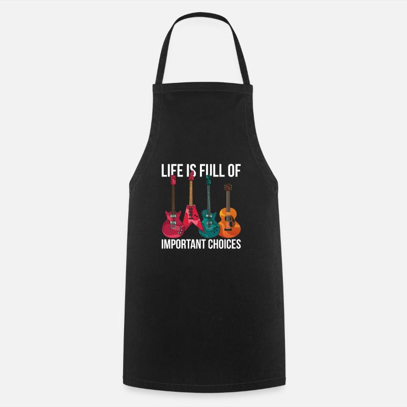 Guitariste guitariste - Tablier de cuisine - noir