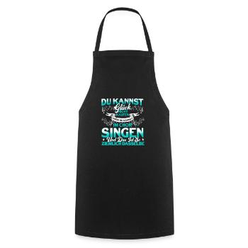 Chor Singen Sänger Chormitglied Geschenk - Kochschürze - Schwarz - Vorne - AI Model Male 185 dark (185cm)