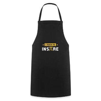 I teach to inspire - Cooking Apron - black - Front - AI Model Male 185 dark (185cm)