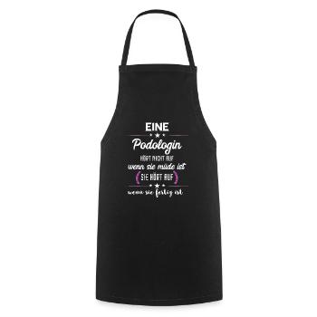 Podologe Fußpflege Pediküre Podologie Geschenke - Kochschürze - Schwarz - Vorne - AI Model Male 185 dark (185cm)