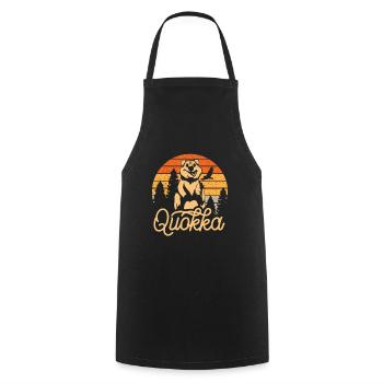 Quokka - Cooking Apron - black - Front - AI Model Male 185 dark (185cm)