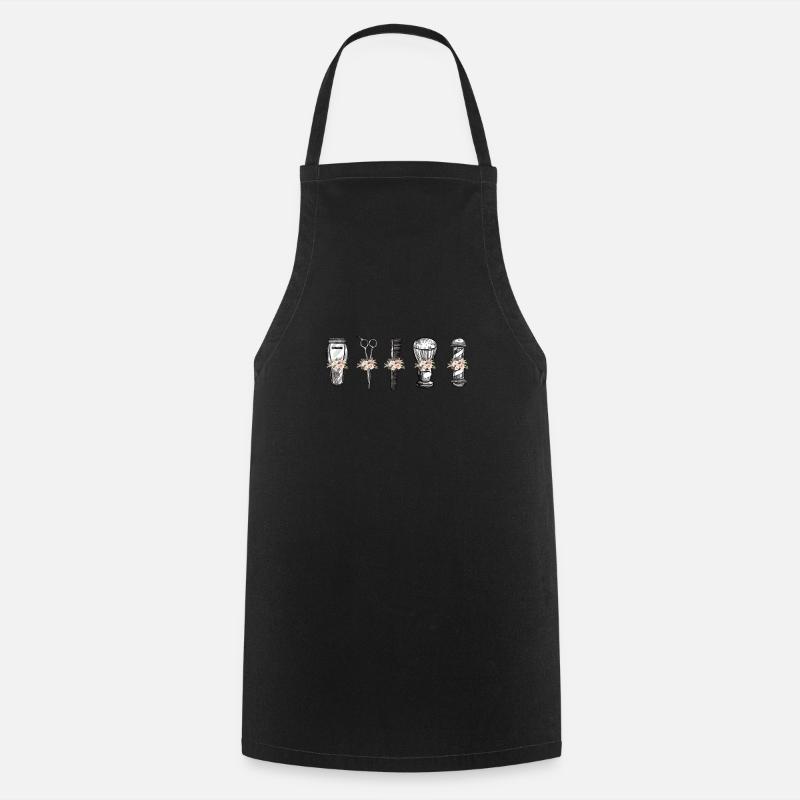 coiffeur coiffeur coiffeuse coiffeuse cadeau - Tablier de cuisine - noir