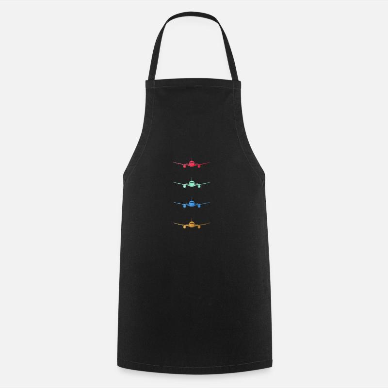 Avion pilote mobile - Tablier de cuisine - noir