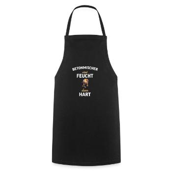 Betonmischer Baustelle Beton Bauarbeiter Geschenk - Kochschürze - Schwarz - Vorne - AI Model Male 185 dark (185cm)