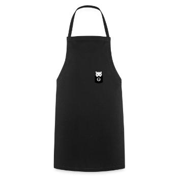 Böses Kätzchen in Brusttasche Kawaii Katzen Shirt - Kochschürze - Schwarz - Vorne - AI Model Male 185 dark (185cm)