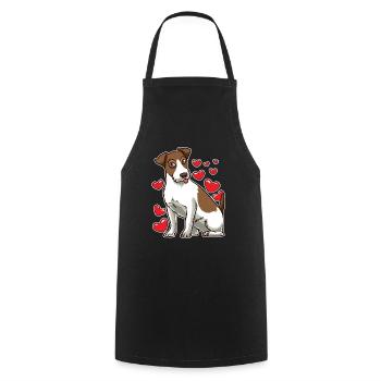 Cute Parson Russell Terrier Dog Gift - Cooking Apron - black - Front - AI Model Male 185 dark (185cm)