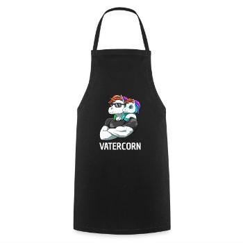 Father Daughter Unicorns - Dad Girl - Cooking Apron - black - Front - AI Model Male 185 dark (185cm)