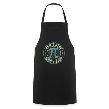 Can't Stop Pi Won't Stop Math Geek Mathematiker - Kochschürze - Schwarz - Vorne - AI Model Male 185 dark (185cm)