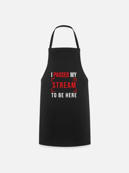Streamer Streaming Livestream Geschenk - Kochschürze - Schwarz