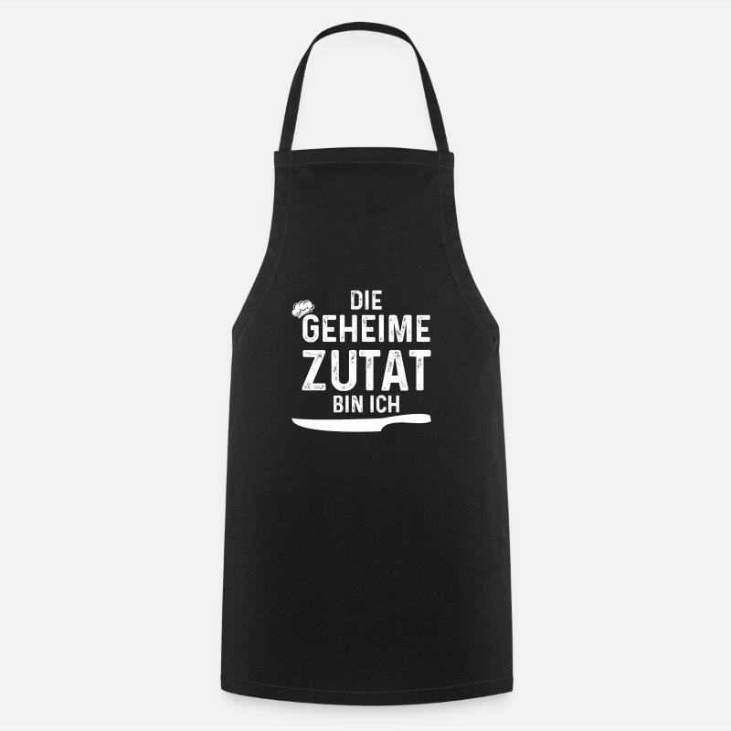 Die geheime Zutat bin ich Koch Geschenk - Kochschürze - Schwarz