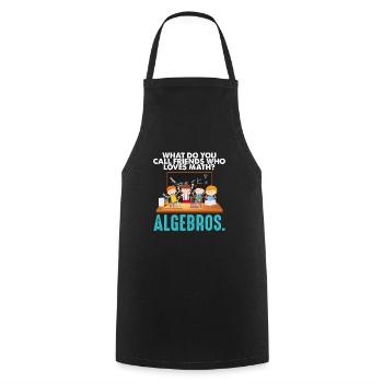 Funny Math Mathematics Nerd Geek Pi Maxwell - Cooking Apron - black - Front - AI Model Male 185 dark (185cm)