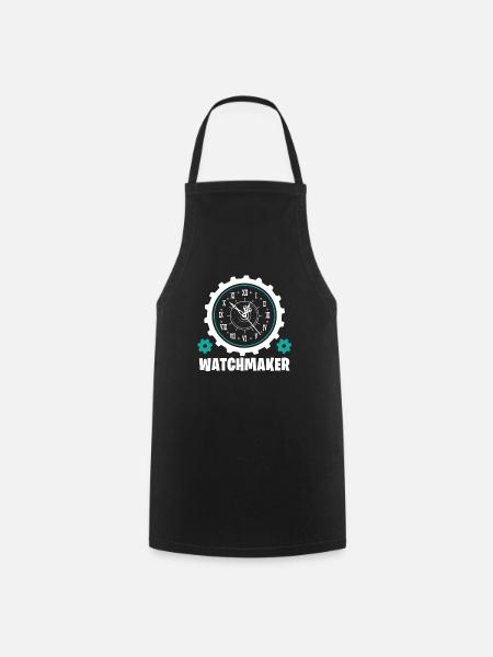 Uhrmacher Uhrenmacher Uhrmachermeister Geschenk - Kochschürze - Schwarz