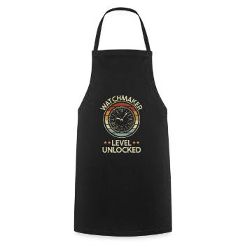 Watchmaker Watchmaker Watchmaker Gift - Cooking Apron - black - Front - AI Model Male 185 dark (185cm)