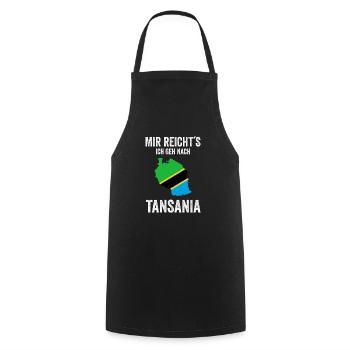 Tansania Tanzania Karte Auswandern Geschenk - Kochschürze - Schwarz - Vorne - AI Model Male 185 dark (185cm)