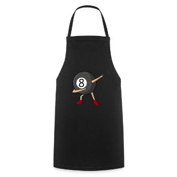 Dabbing 8 Ball Pool Billiards Player Boy - Kochschürze - Schwarz - Vorne - AI Model Male 185 dark (185cm)
