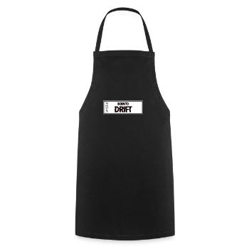 Drift Motorsport Auto Car Drift Drifting Fan - Cooking Apron - black - Front - AI Model Male 185 dark (185cm)
