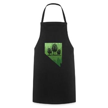 Nevada Nature Map Art Morel T Shirt Nevada Nature - Cooking Apron - black - Front - AI Model Male 185 dark (185cm)