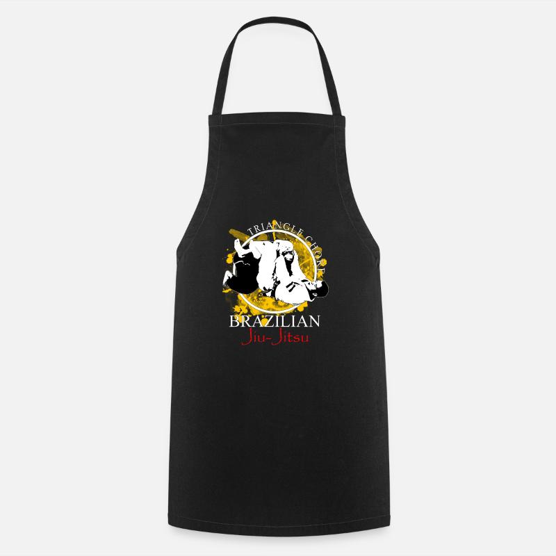 BJJ - Triangle - Brazilian Jiu-Jitsu - Cooking Apron - black