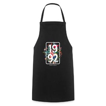 Beautiful 29 Years Old Birthday Gift for young - Cooking Apron - black - Front - AI Model Male 185 dark (185cm)