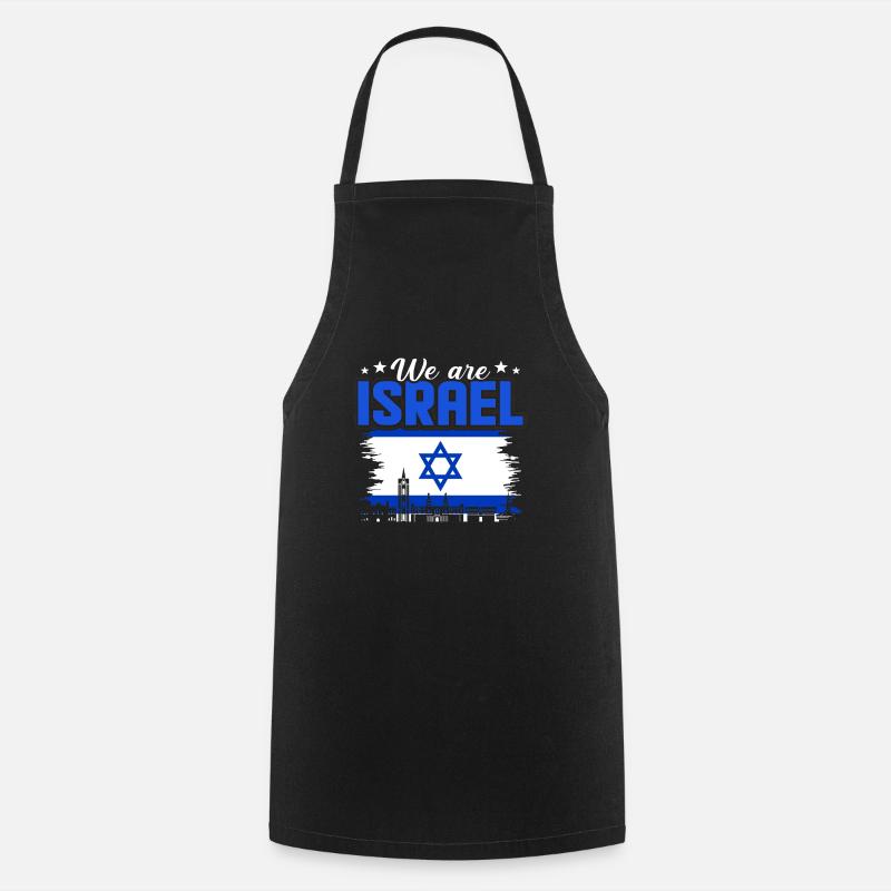 Israël - Tablier de cuisine - noir